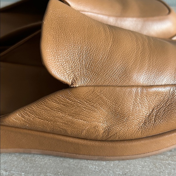 Vince Tan Leather Slide Loafers, Square Toe, minimalist, chic Women’s Size 5 - Picture 9 of 11